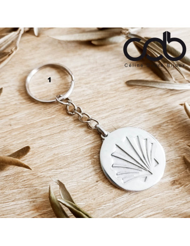 Porte clés Saint Jacques De Compostelle - ø30mm