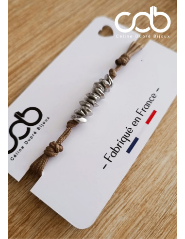 Bracelet 10 Ans de Mariage en Étain – 10 perles...