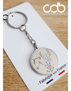 Porte clés camargue en étain