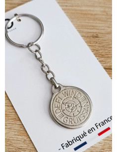 Porte clés en étain ø30mm