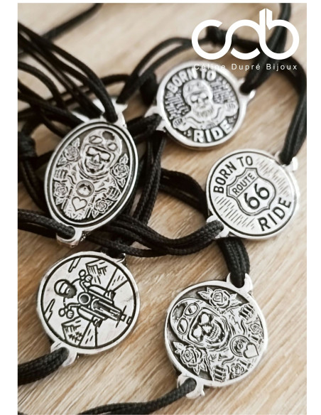 Bracelet Motard Biker - ø18mm - personnalisable