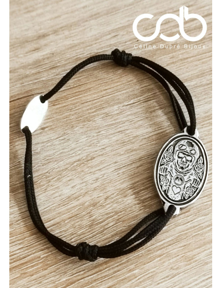 Bracelet Motard Biker - ovale 18x25mm - personnalisable