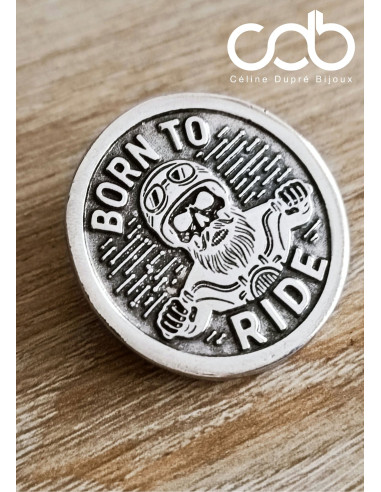 Broche motard Born to ride