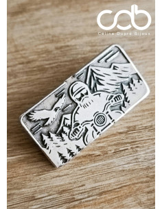 Broche rectangle 20x40mm
