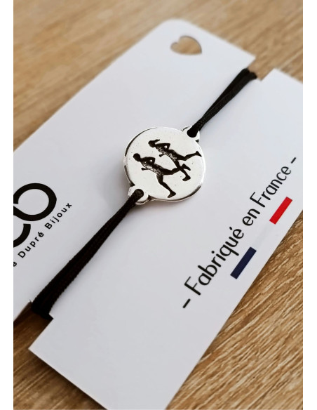 Bracelet Course à Pied Running – Couple de Coureurs ø18mm