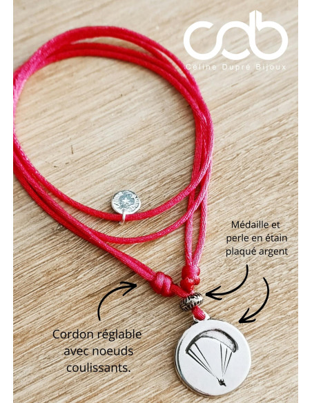 Collier réglable parapente (avec cercle) ø20mm