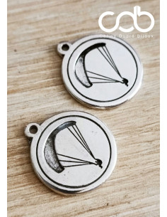 Collier avec pendentif parapente + cercle