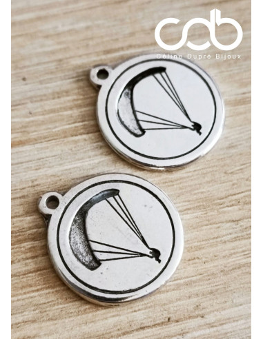 Collier avec pendentif parapente + cercle