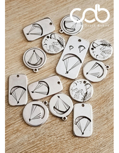 Collier réglable parapente - Rectangle PM 16x24mm