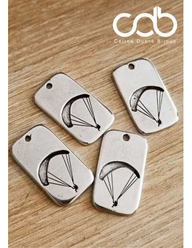 Collier réglable parapente - Rectangle PM 16x24mm