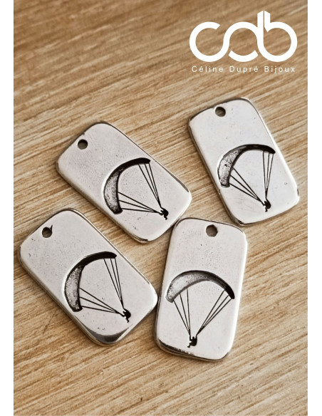 Collier réglable parapente - Rectangle PM 16x24mm