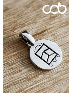 Pendentif joute nautique / pavois 15mm