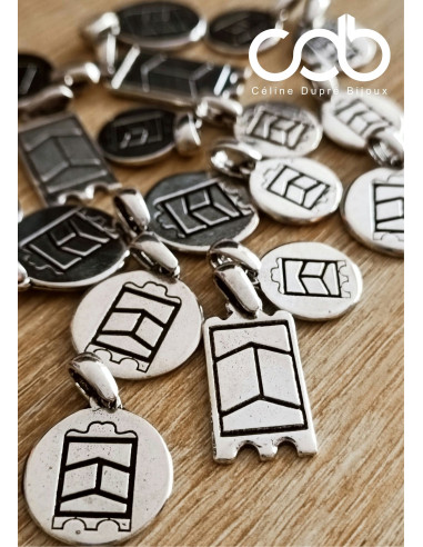 Pendentif Pavois de Sète - 10x20mm – Joute...