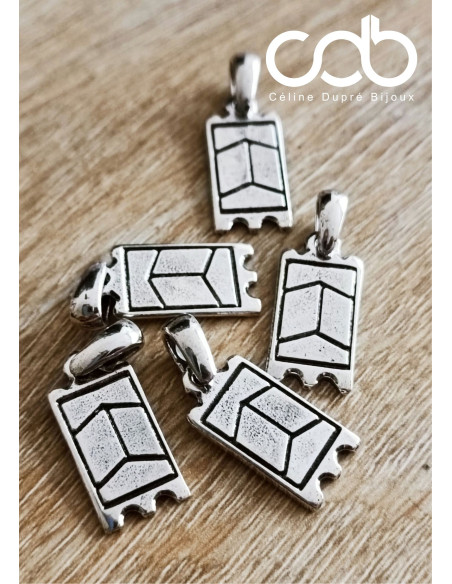 Pendentif Pavois de Sète - 10x20mm – Joute nautique