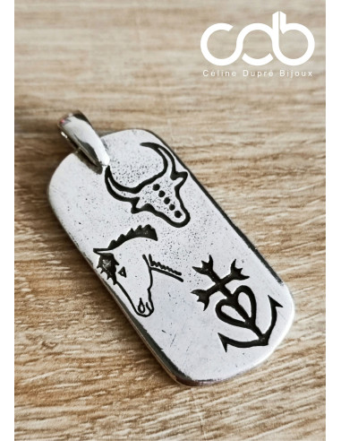 Pendentif camargue 20x40mm