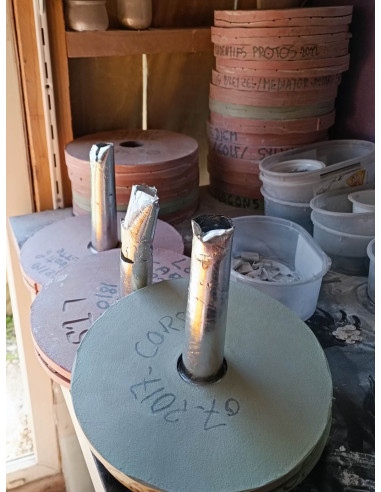 Porte clés en étain 10ans en battons - 1...