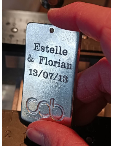 Porte clés en étain 10ans en battons - 1...