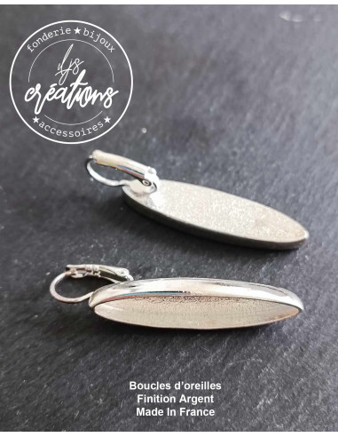 Boucles d'oreilles finition argent