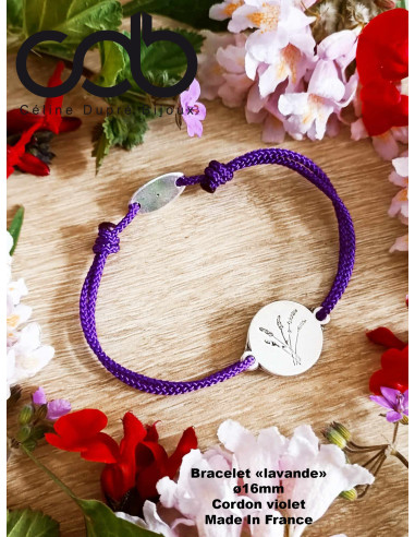 Bracelet réglable lavande