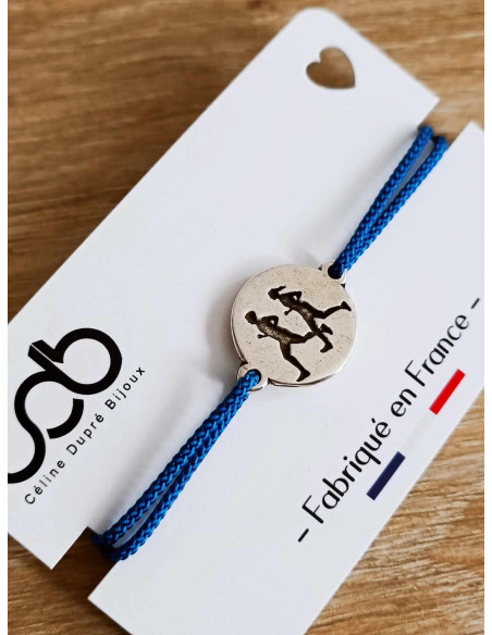 Bracelet Course à Pied Running – Couple de Coureurs ø18mm