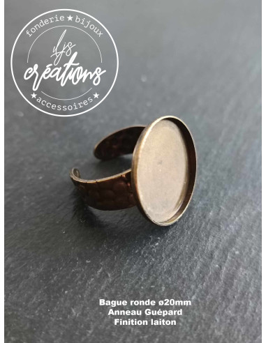 Base pour Bague ronde avec cuvette ø20x1.5mm...