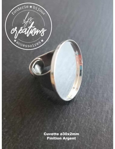 Base pour Bague chevalière réglable avec...