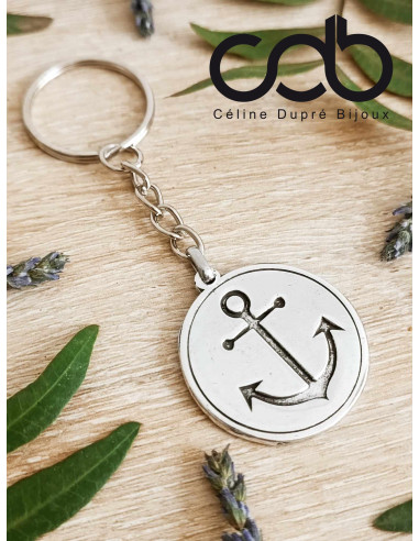 Porte clés Ancre marine