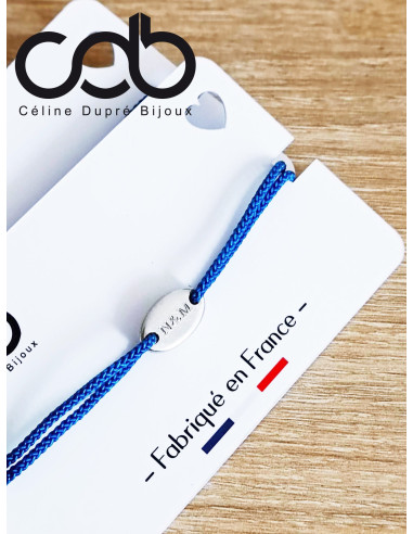 Bracelet en étain - réglable avec médaille...