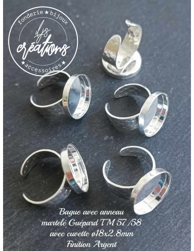 Bague 18x2.8mm avec anneau TM guépard