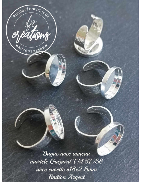 Bague 18x2.8mm avec anneau TM guépard