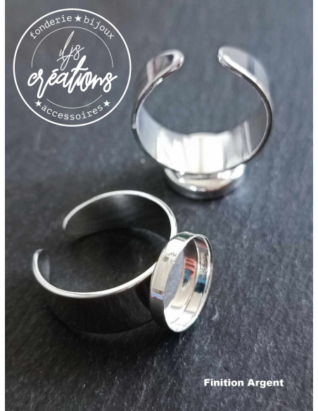 Base pour Bague ronde ø12x2mm - Anneau lisse TM (57) - finition au choix