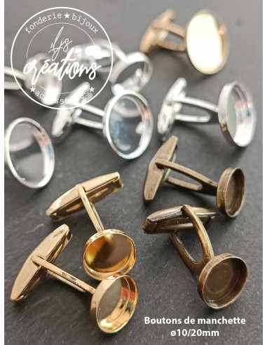 Boutons de manchettes ronds