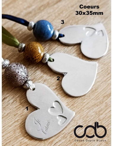 Coeur à suspendre 30x35mm