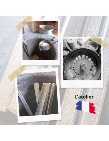 Coeur à Suspendre en étain brut - 29x35mm