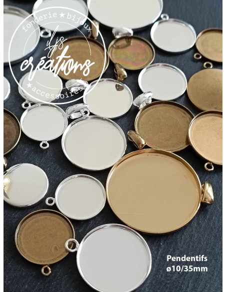 Pendentif rond au choix