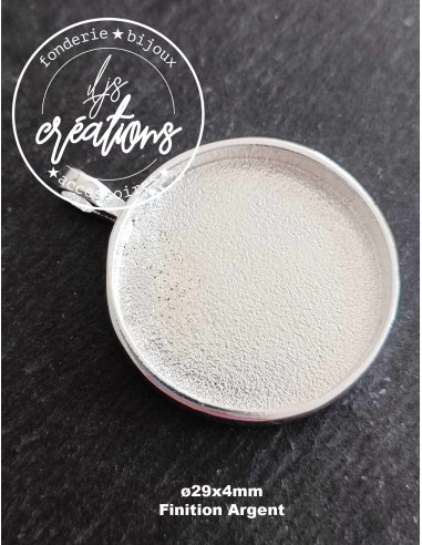 Pendentif rond ø29x4mm