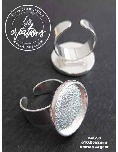 Base pour bague ronde - ø21mm avec cuvette...
