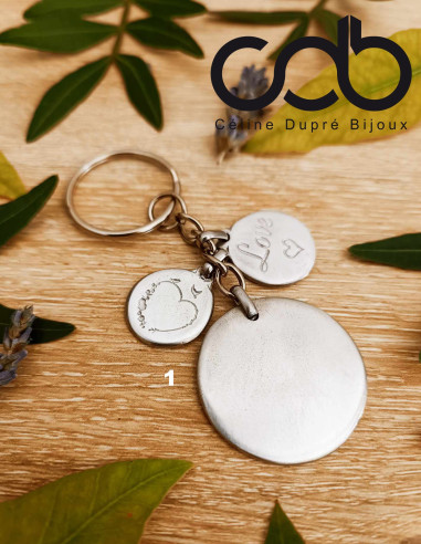 Porte clés en étain