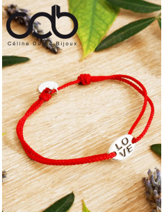 Bracelet LOVE finition argent antique