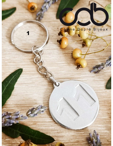 Porte clés avec médaille ø30mm