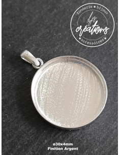 Pendentif rond ø30x4mm