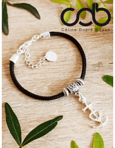 Bracelet croix de Camargue 13x26mm