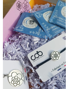 Box bijoux fleurs année 70