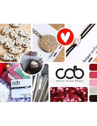 Box / coffret Bijoux "Noces d'étain / 10ans" -...