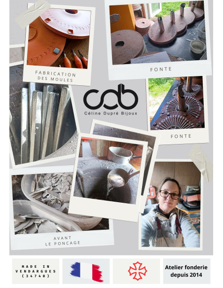 Box / coffret Bijoux "Camargue" - Porte clés Croix de Camargue / bracelet Croix de Camargue ø16mm