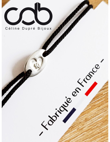 Bracelet 10 ans avec coeur