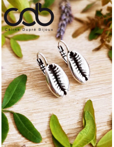 Boucles d'oreilles cauri