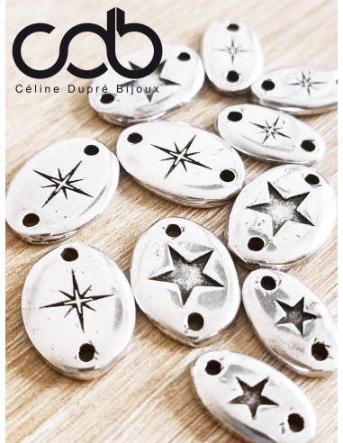Bracelet étoile 12x18mm - cordon réglable