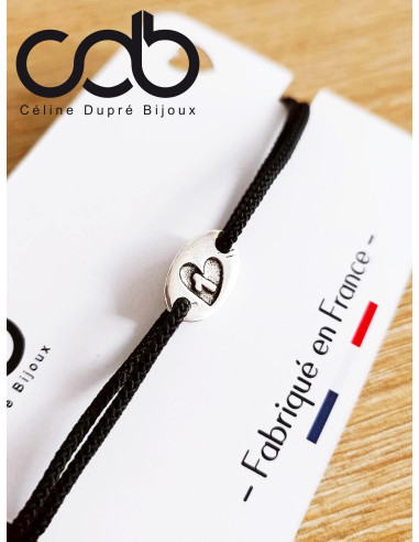 Bracelet 1 an + coeur (idéal Noces de Coton) -...