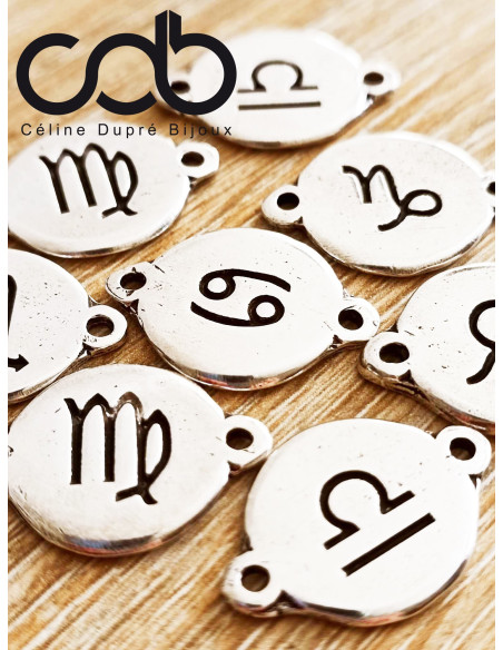 Bracelet Signe de Zodiac Vierge ø16mm - cordon réglable